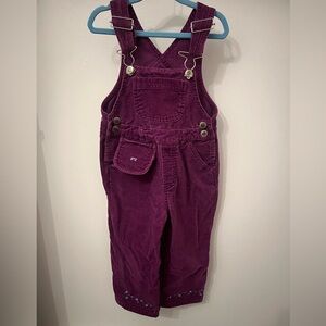 Vintage Cherokee Purple Toddler Overalls